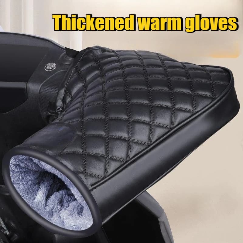 Coprimanubrio invernale per moto 1 paio di guanti caldi per scooter elettrici in cotone spesso antivento impermeabile per la guida in tempo freddo