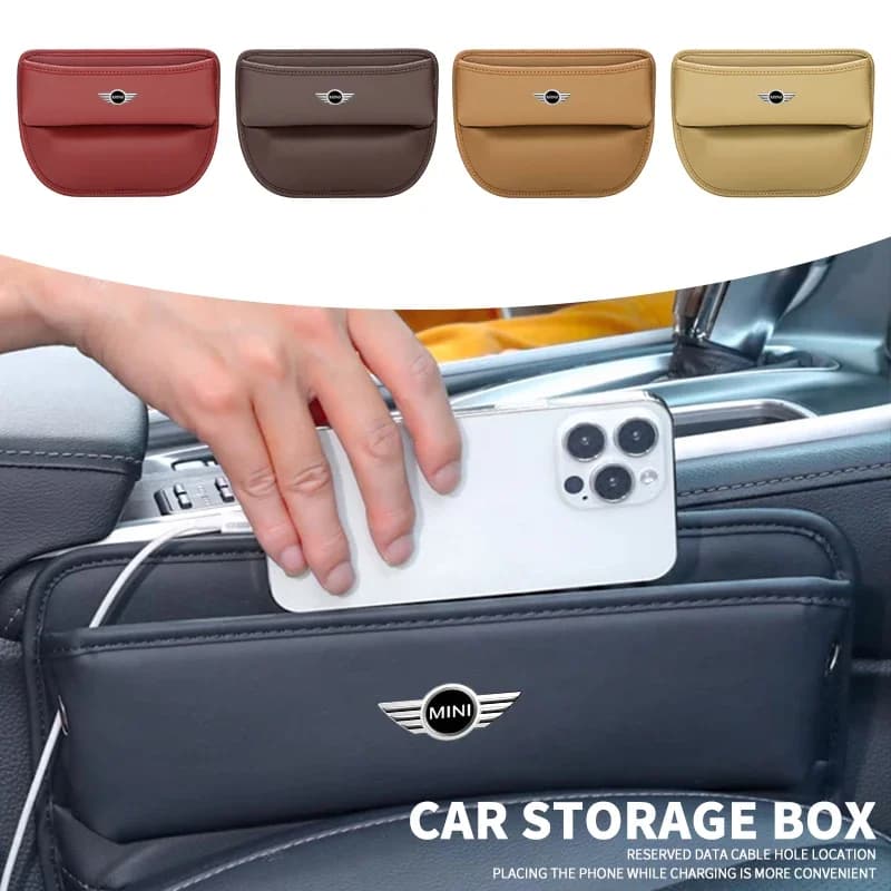 Organizer Multifunzione per Sedile Auto, Scatola Portaoggetti per MINI Cooper One R50 R52 R54 R53 R56 Countryman R60 F55 F56 JCW Accessori