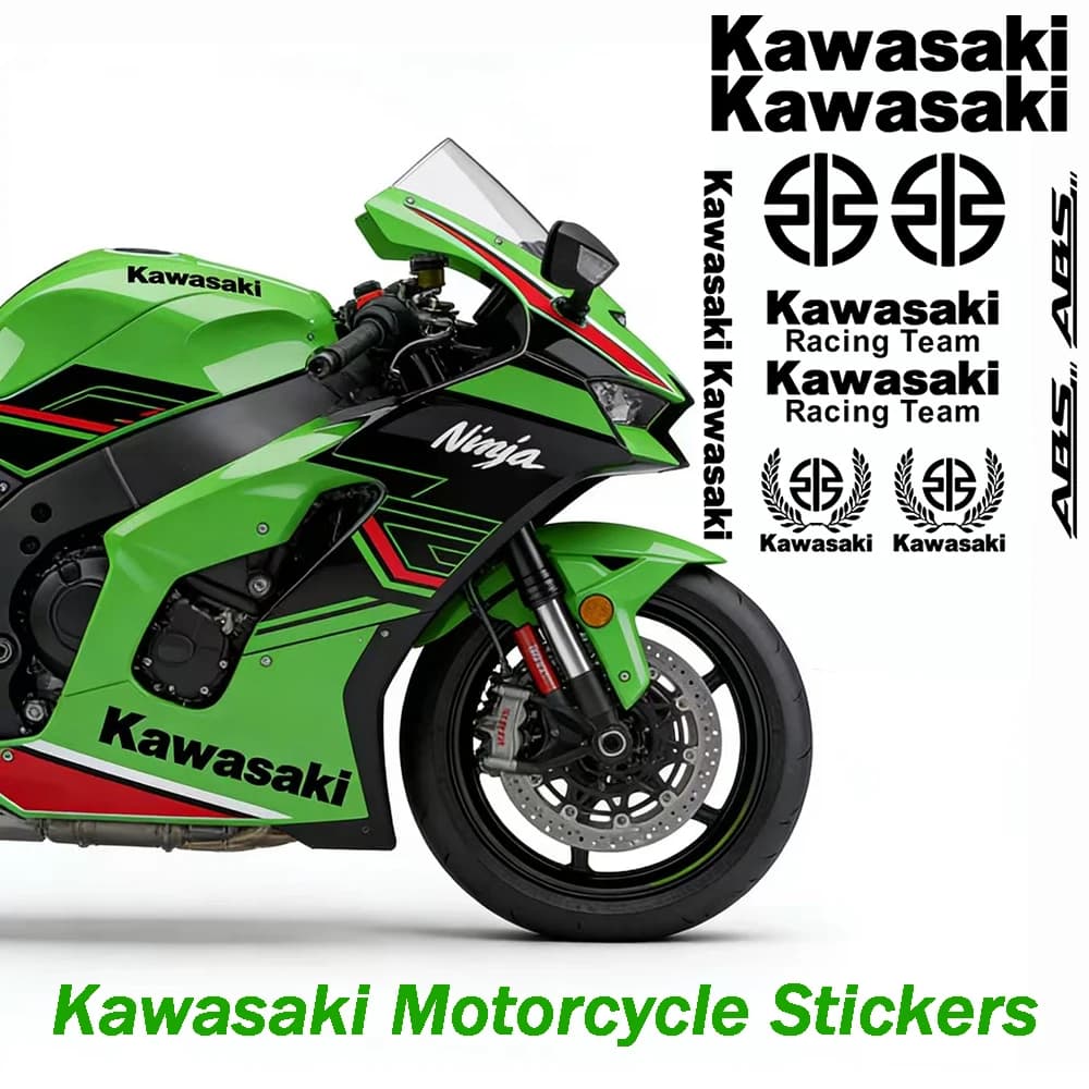 Adesivi Riflettenti Decorativi per Serbatoio e Casco Moto Kawasaki Ninja 400 650 H2R H2 Z400 900