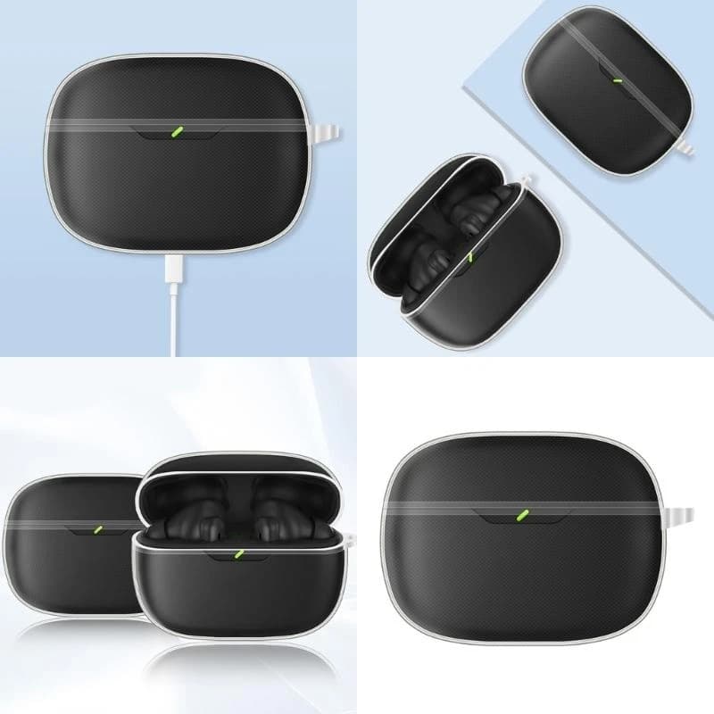 Transparent TPU protective case for wireless headset JBL Wave Beam 2 Dustproof soft protective case