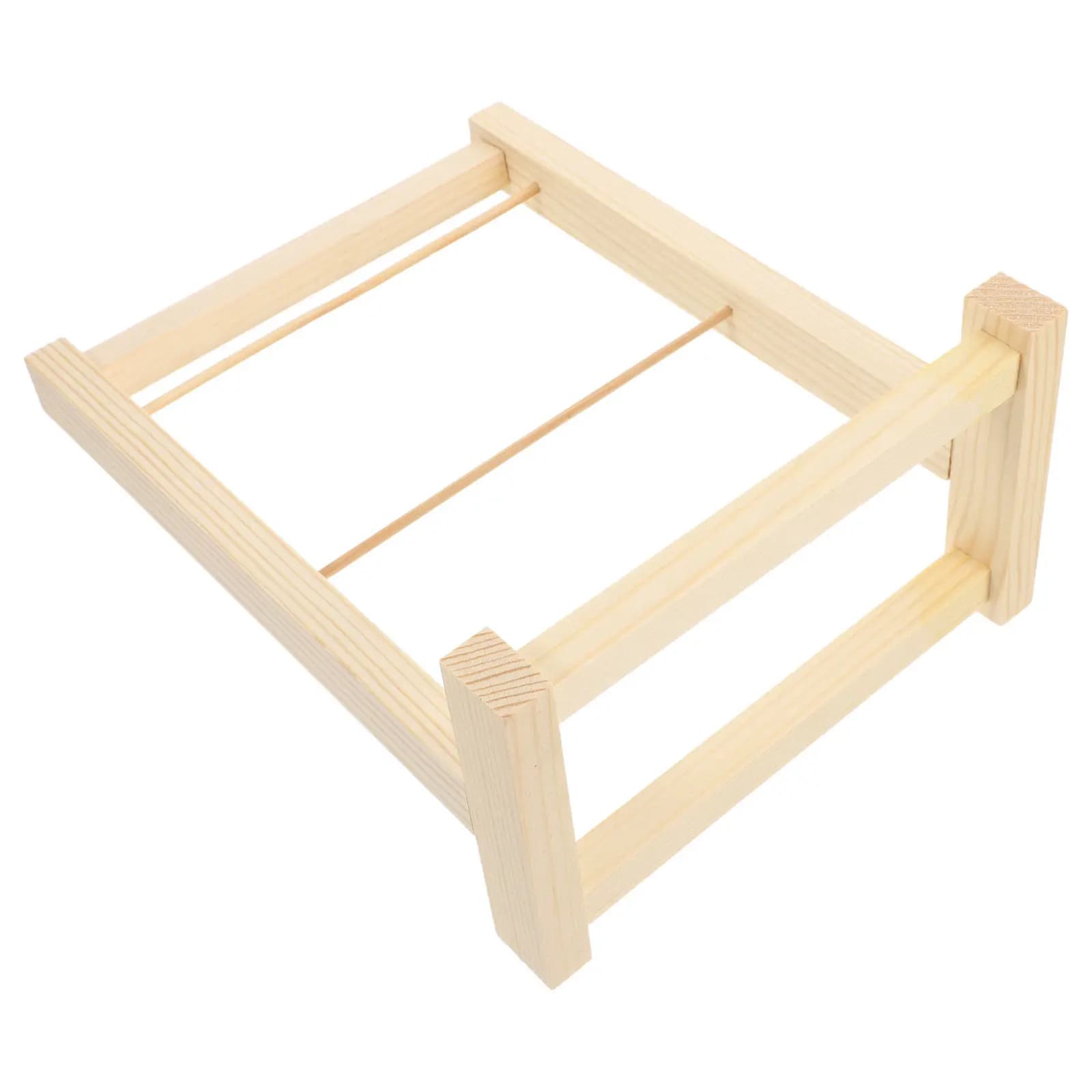 Mini Clothes Hangers Rack Wooden Garment Organizer Closet Stand for Dollhouse Wardrobe Display Accessories Clothing Rack