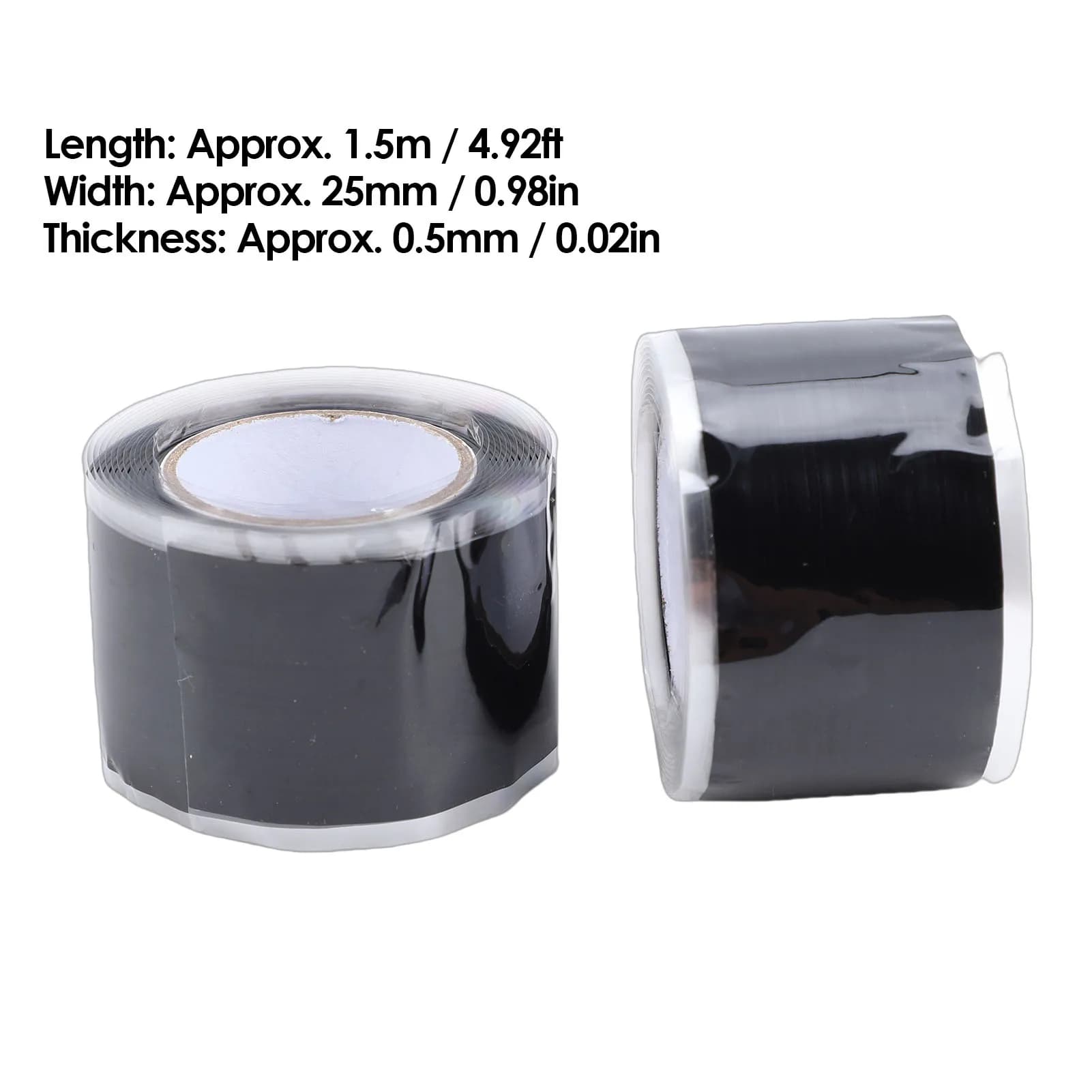 2 Rotoli di Nastro Antiscivolo per Pagaie da Kayak, 1,5m, in Silicone Impermeabile, per Kayak, Canoa, Dragon Boat, Barre per Trazioni, Pagaie e Manubri