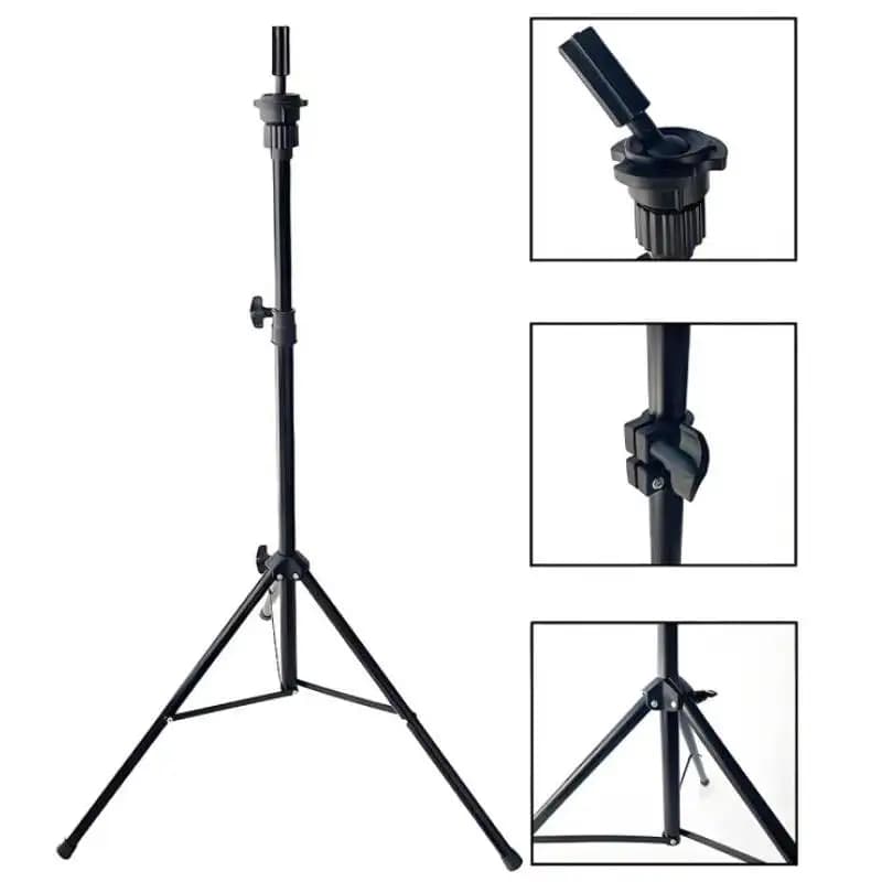 Supporto Regolabile per Parrucche a Treppiede, Altezza 57-140cm, per Pratica di Styling, Esposizione, Uso in Salone e Casa
