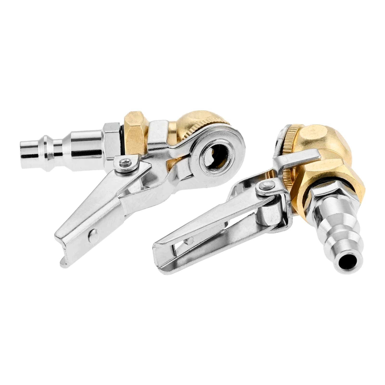 2 pezzi mandrini per pneumatici a sfera chiusa con Clip,1/4 "FNPT bloccaggio mandrino pneumatico gonfiatore per pneumatici spina rapida per camion RV Auto compressore d'aria per Auto