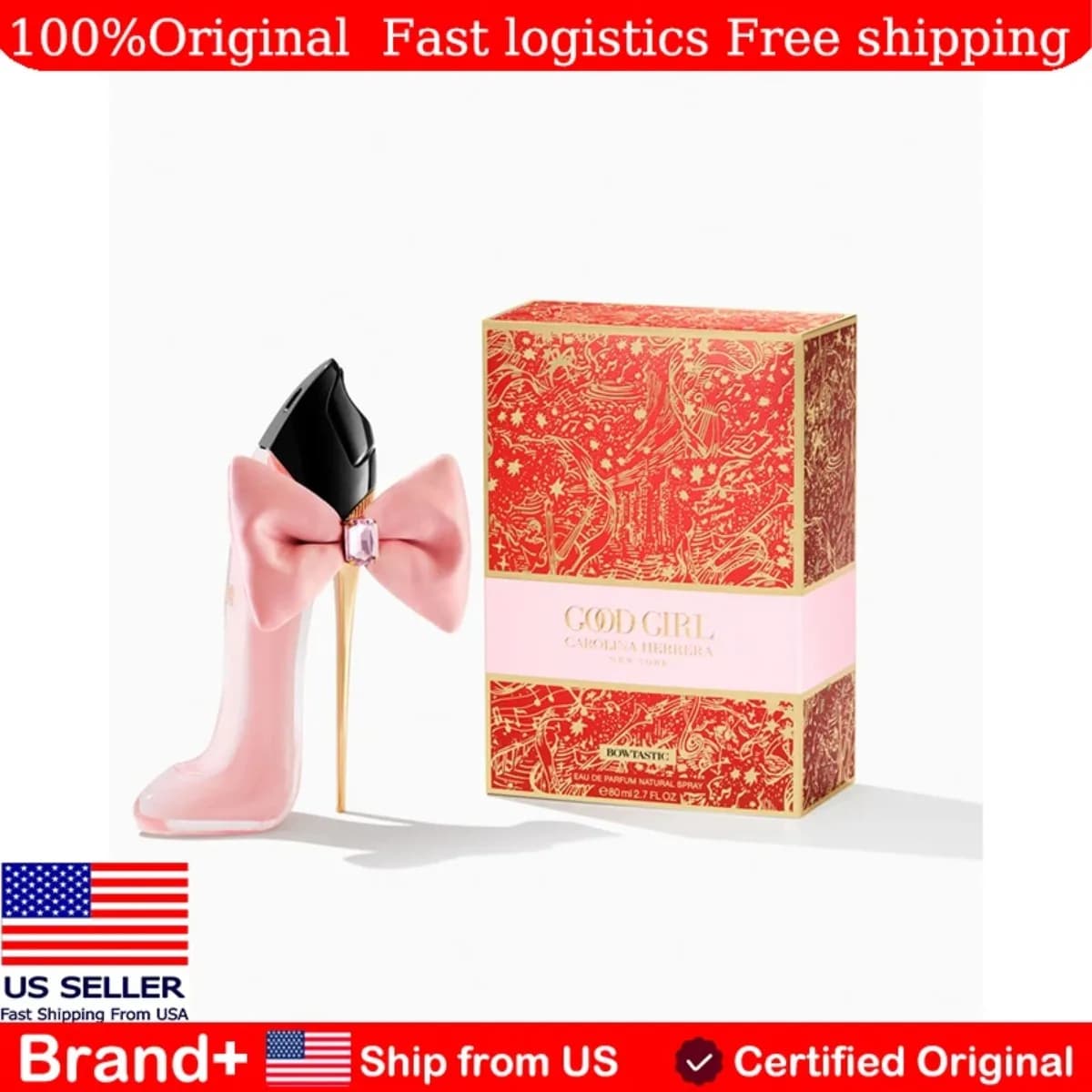 Carolina Herrera Good Girl Blush Bowtastic Edition Car Eau De Parfum Spray 75ML Profumo Arabo da Donna a Lunga Durata