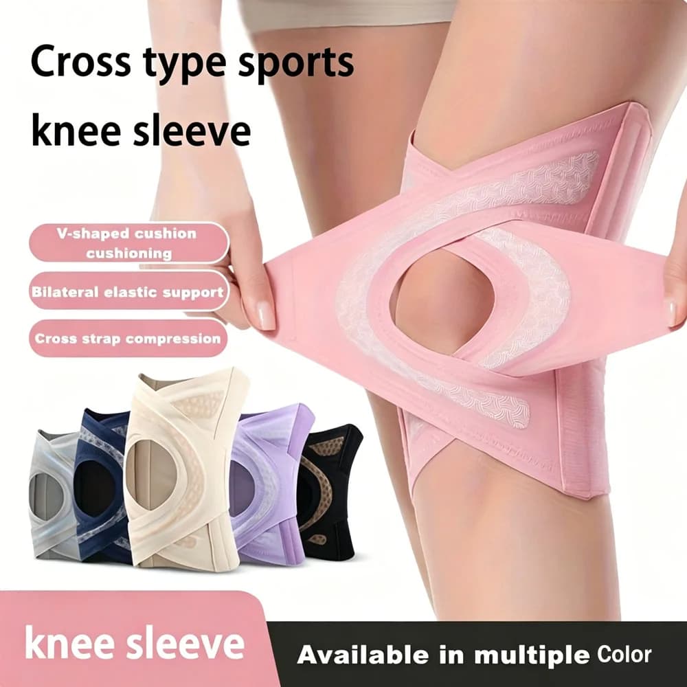 1 Pezzo Ginocchiera Sportiva Sottile a Compressione Antiscivolo per Uomo, Protezione Menisco e Supporto Ginocchio per Corsa, Fitness e Sport
