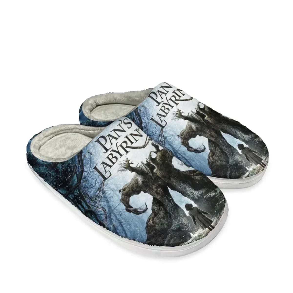 Pan's Labyrinth Design Casual Women Cotton Slippers Casual Couple Home Cozy Slipper Winter Warm Indoor Men Floor Shoes Zapatos