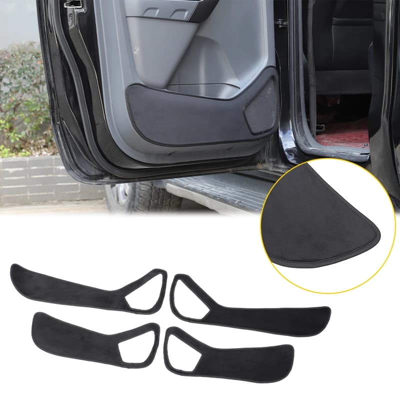 Per Ford Ranger 2015-2021 Velluto Nero Porta Auto Anti-Sporco Zerbino Decorazione Adesivo Accessori di Protezione Interni Auto