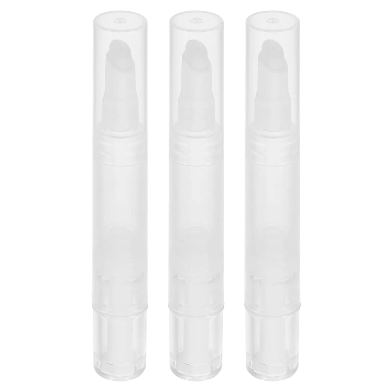 Set da 3 Penne Vuote Versatili Ricaricabili per Fondotinta, Lucidalabbra, Olio per Unghie, Accessorio da Viaggio per il Trucco, Penna Vuota per Olio Cuticolare