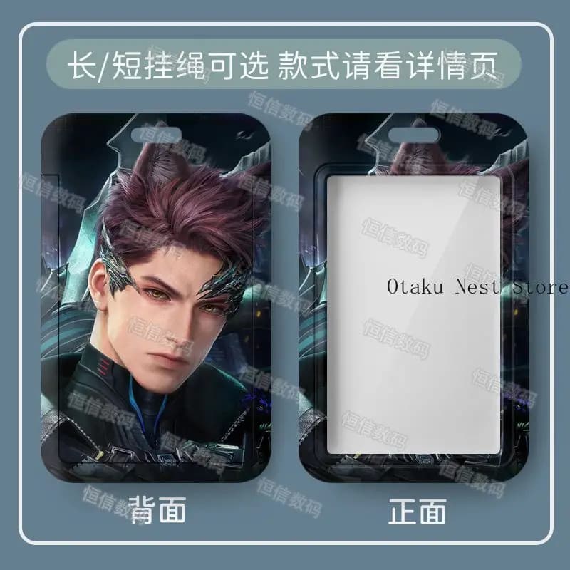 Anime Love and Deepspace Valko Credit Card Holder Bus Card Cover Case Cartoon Charm Pendant Keychain Student Gift Cosplay