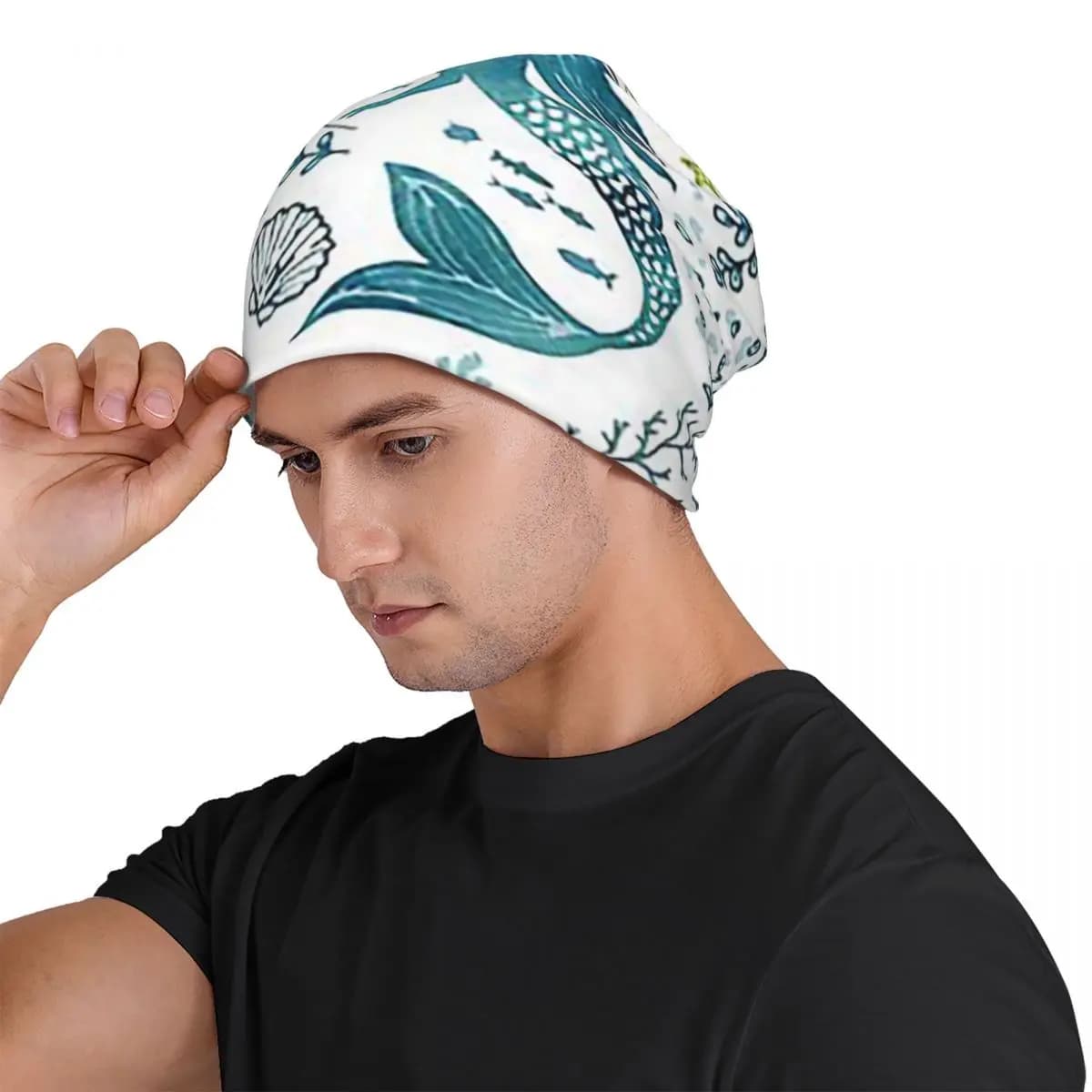 Sirena Ocean Light Uomo Donna Berretti per adulti Berretti per maglieria Cappello caldo Hip Hop Autunno Inverno Cappelli Skullies all'aperto