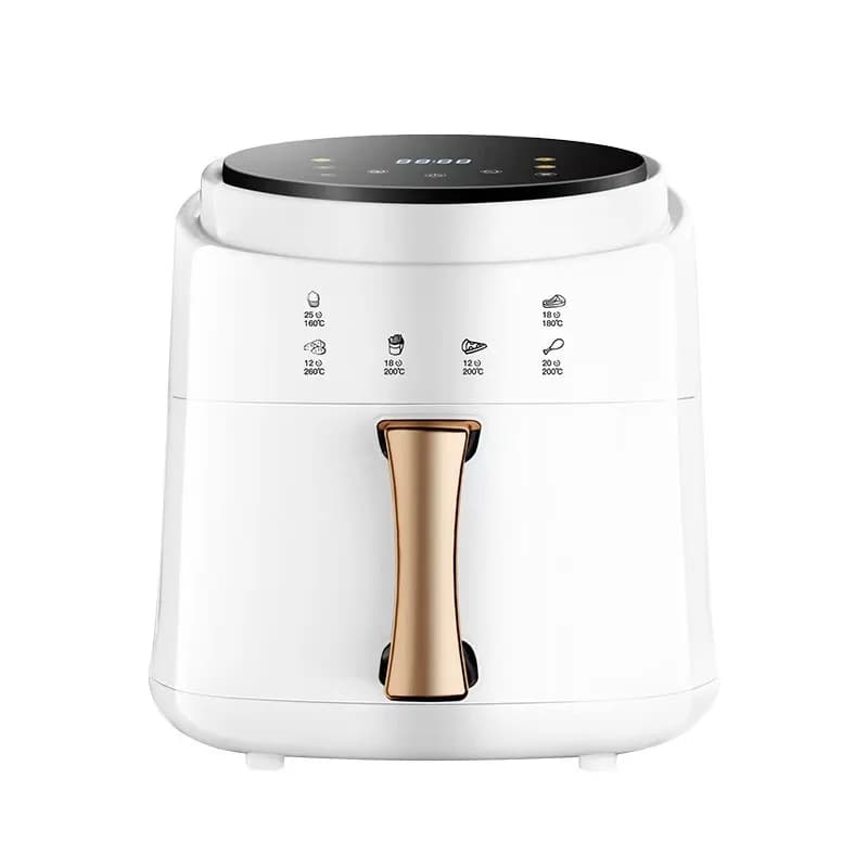 Friggitrice ad Aria Calda da 8L per Uso Domestico, Completamente Automatica, con Schermo Touch Visivo, Anti-Bruciatura e Anti-Scottatura, Senza Olio