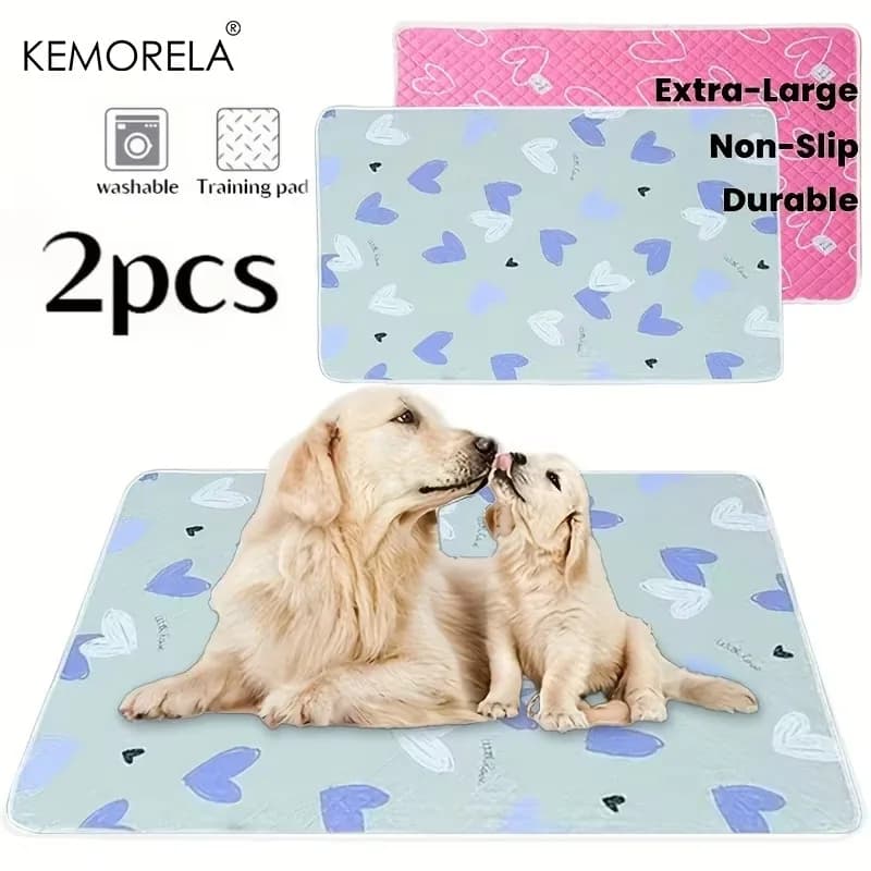 2PCS Washable Dog Training Pads Odor Resistant, Various Sizes, Summer Outdoor Picnic Essentials Suitable for Crate Home and Use