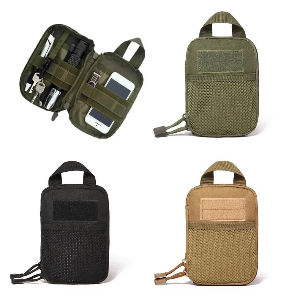 Organizer Tascabile Tattico EDC, Mini Borsa Porta Attrezzi, Tasca Utility in Nylon Molle per Kit di Pronto Soccorso e Multiutensili