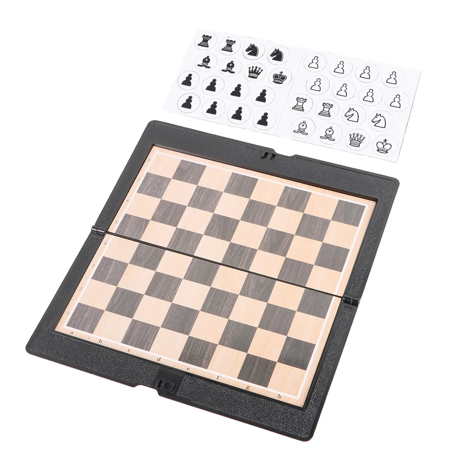 2Set Foldable International Chess Set Premium Compact Folding Chess Board Travel Educational Party Fun