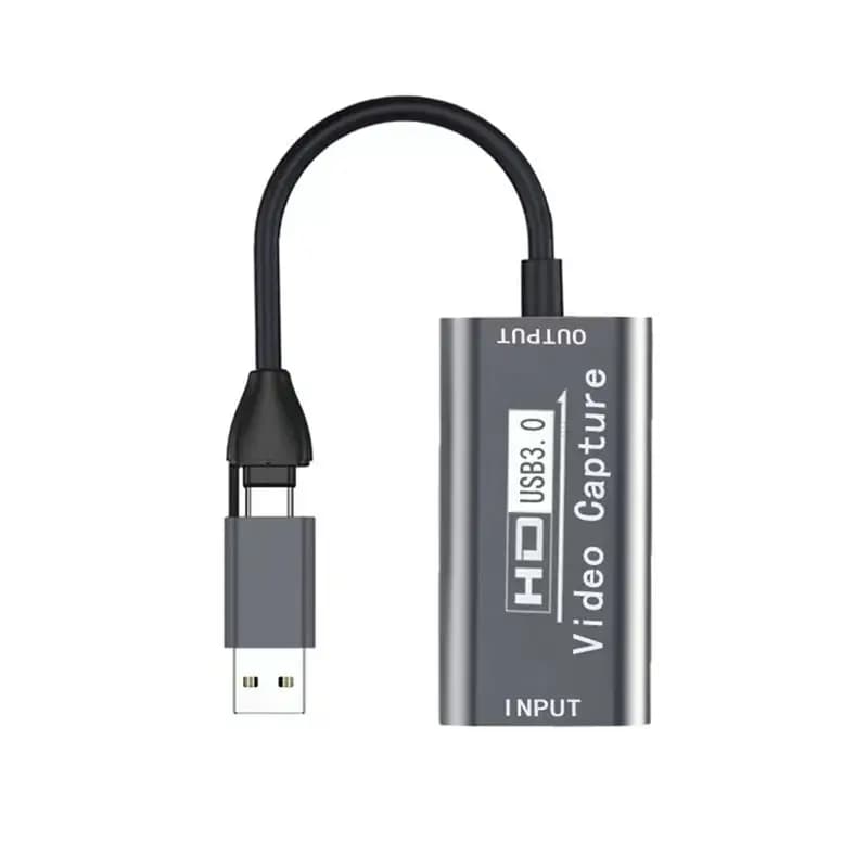 HD 4K USB/Type C Video Capture Card- USB 3.0 Audio Video Converter For Computer, Laptop, Smartphone Monitoring-ABVP
