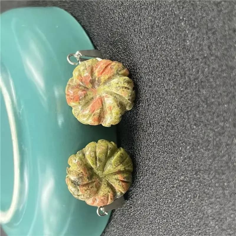 Ciondolo in Pietra Naturale a Forma di Fiore, Charm in Cristallo di Agata per Creazione di Collane e Orecchini Fai-da-Te, Accessori per Gioielli 18-20mm