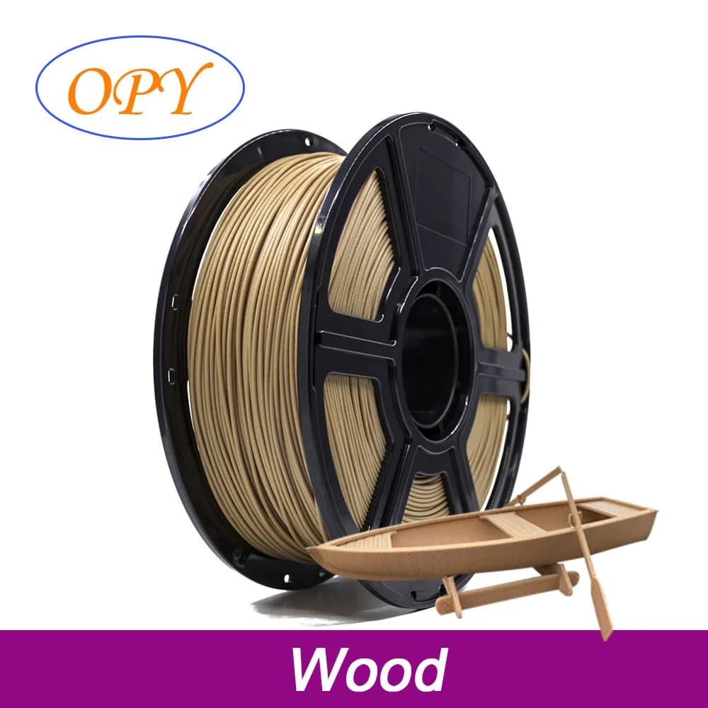 PLA wood thread for 3D printer 1,75 mm 1 kg 100 g 10 m contains wood coils powder Print in roll Plastic material for children