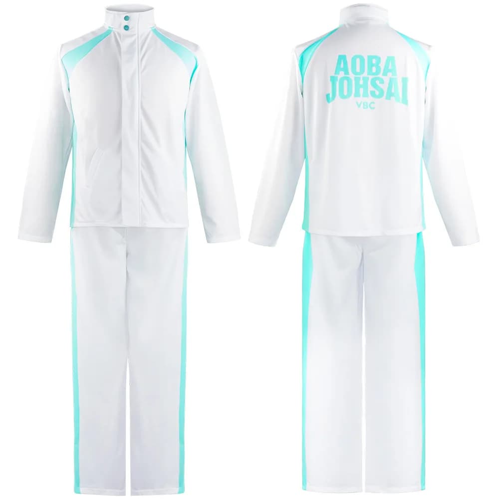 Anime Volleyball Oikawa Tooru Cosplay Men's Uniform Coat Pants Sports Clothing Set for Halloween Carnival Party