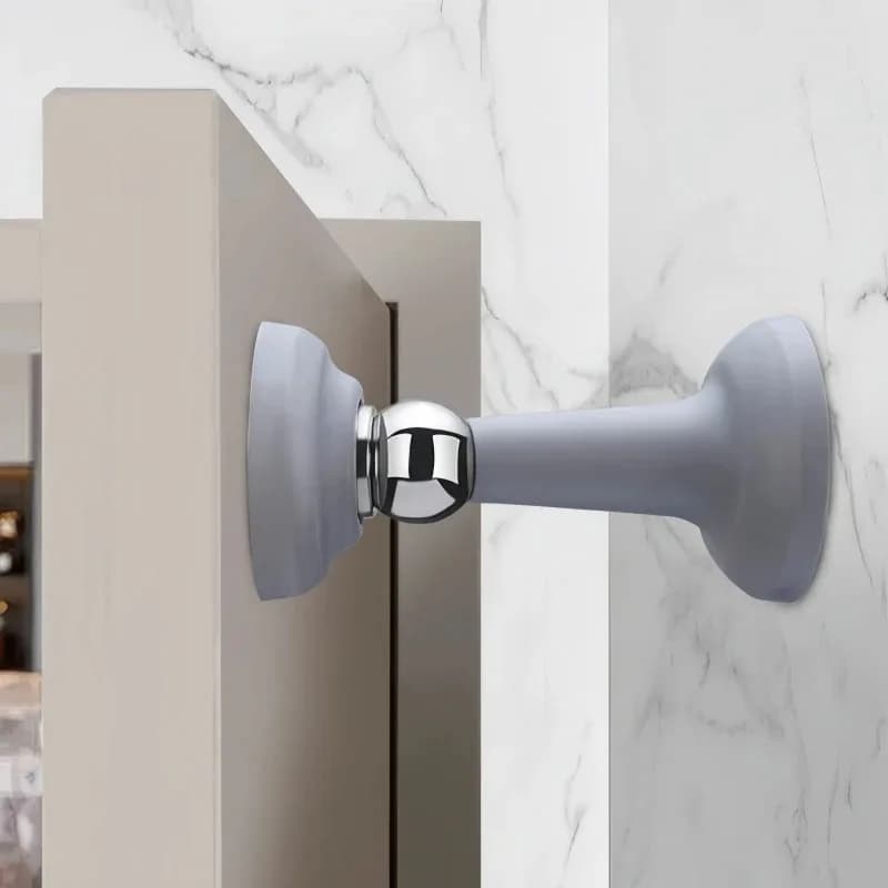 Fermaporta in Silicone Senza Foratura, Anticollisione, con Forte Aspirazione per Protezione Pareti Camera da Letto e Uso Domestico