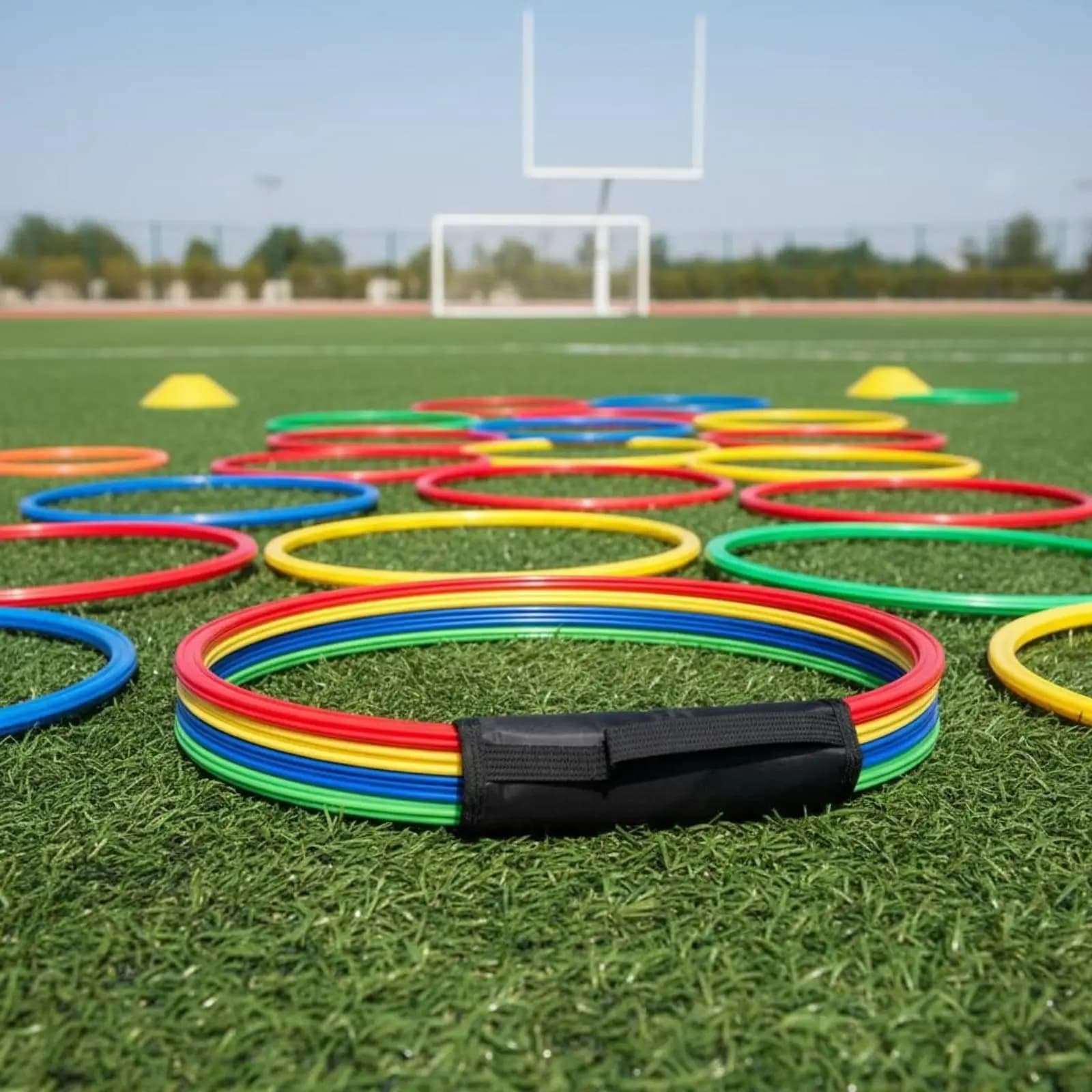 Enhanced Speed Agility Ring Versatile Training Hoop Polypropylene Exercise Circle for Soccer Basketball Volleyball