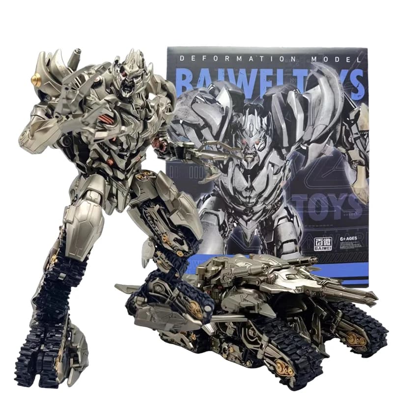 TW1029 Giocattoli di trasformazione Megatank Galvatron Action Figure Collezione di robot Anime Film Deformazione Modello di robot Regali per bambini