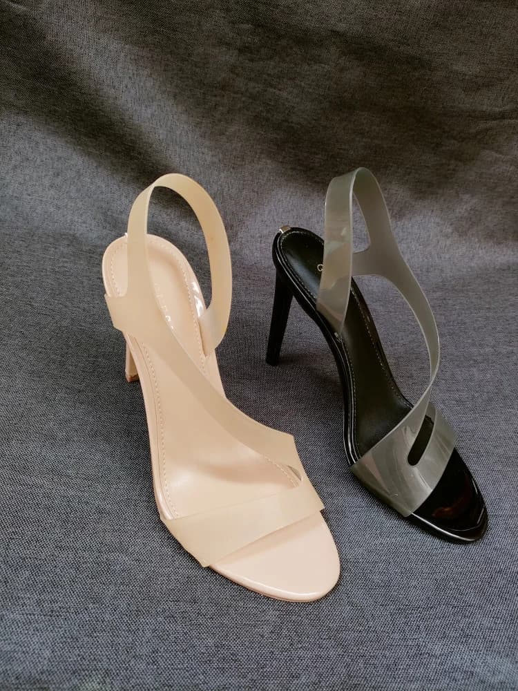 G-Home Sandali Estivi da Donna 2023, Sexy e Trasparenti con Tacco Alto, Punta Aperta, Design alla Moda con Cinturini Incrociati