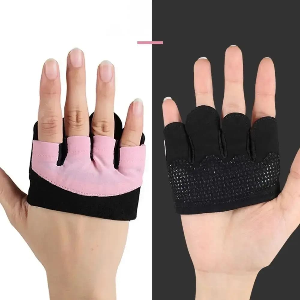 1 pair of weight lifting gloves with palm protection, breathable gym gloves with four-tip protection, thickened and non-slip