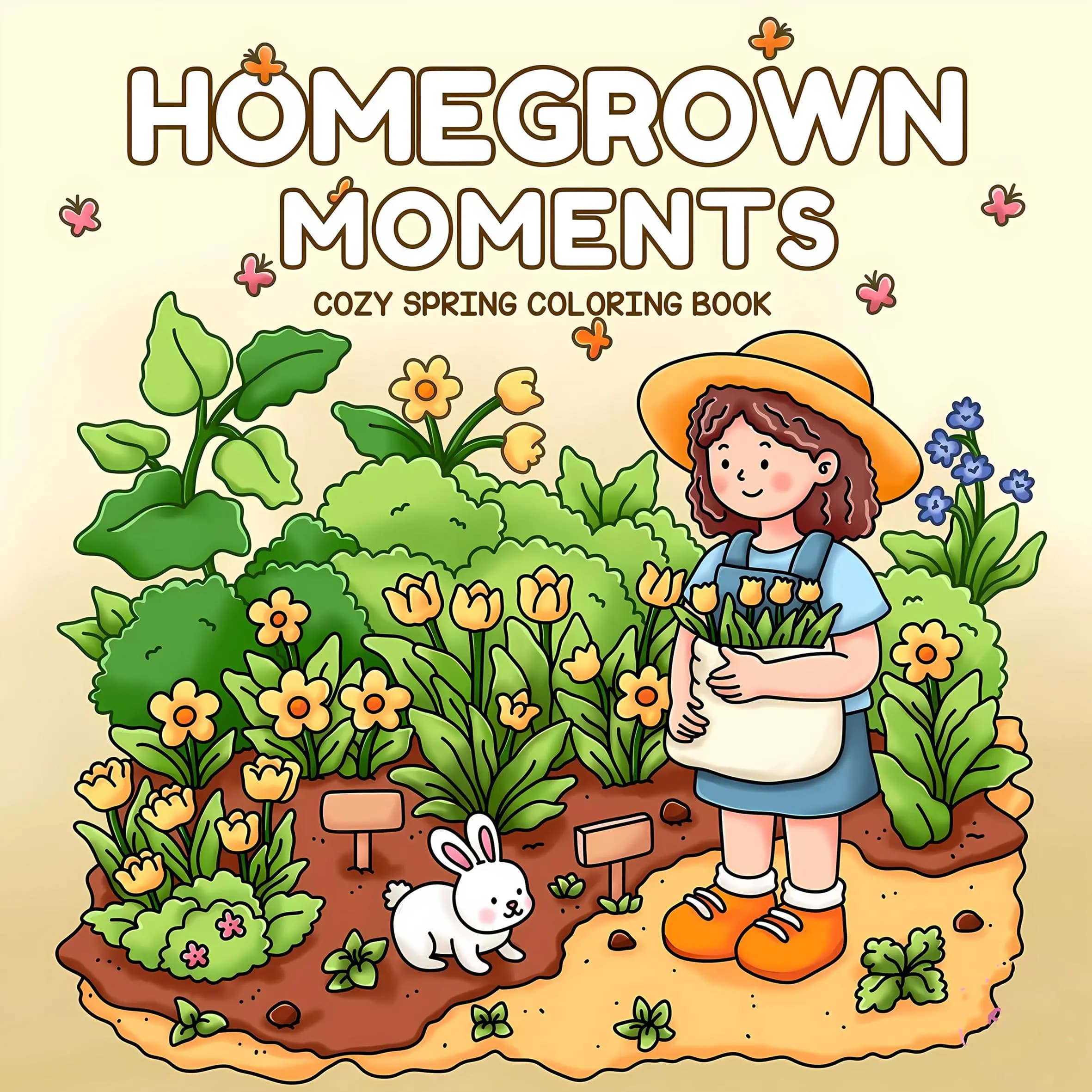 HOMEGROWN MOMENTS: Coloring Book for Adults Featuring Cute Cozy Daily Activities for Relaxation (Cozy Spaces Coloring)
