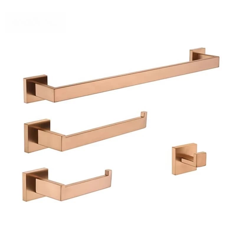 Set da bagno in acciaio inossidabile 304, quattro pezzi, accessori da parete per la casa, portasciugamani