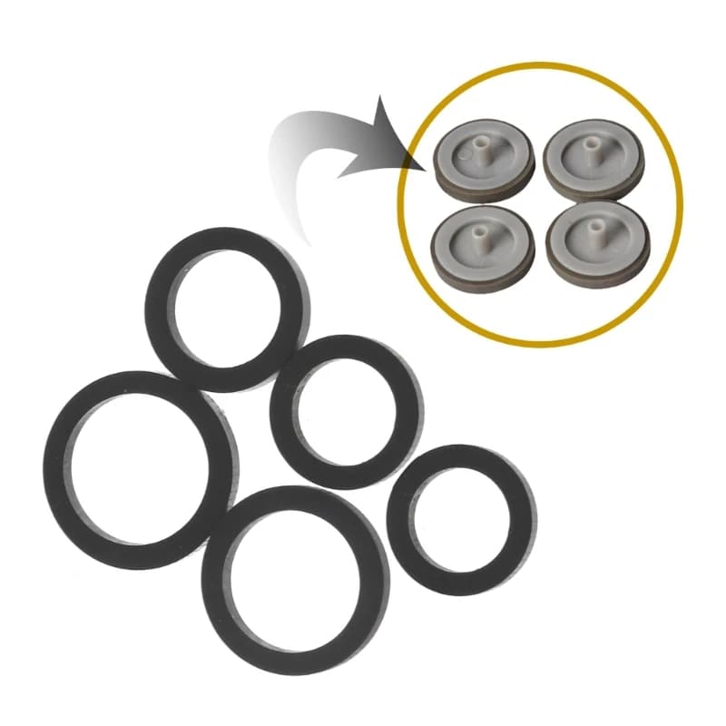 20PCS Misto Ruota Folle Passante per Cintura Puleggia Tenditrice Anello Gomma Per Cassette Deck Registratore a Nastro Lettore