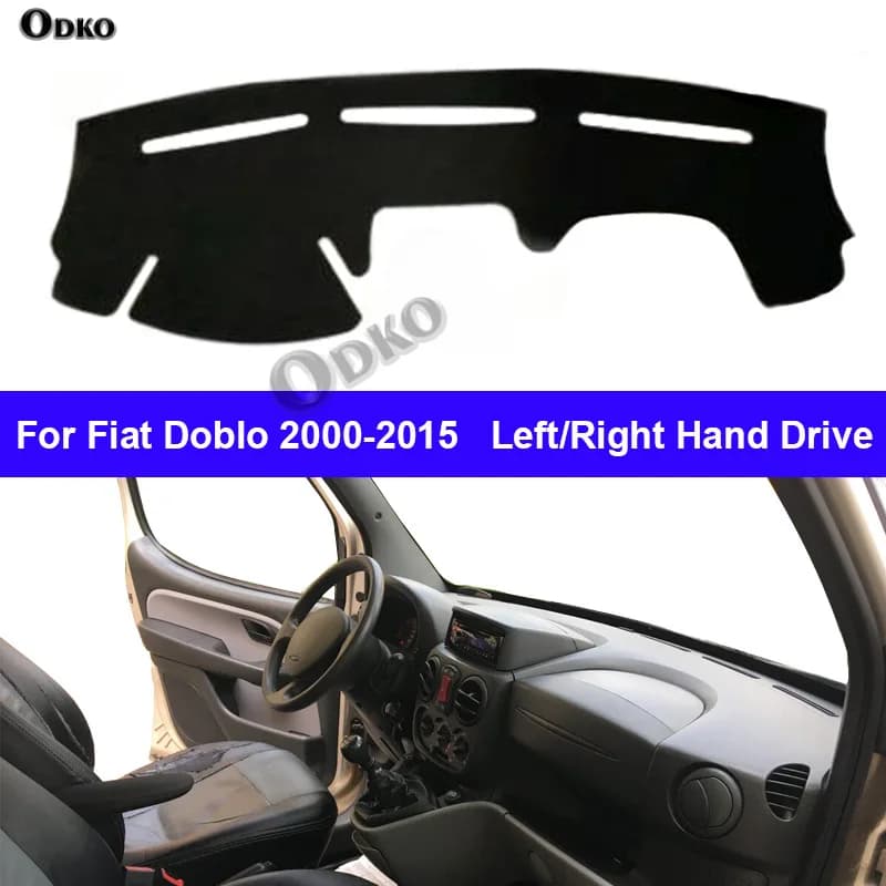 Auto Cruscotto Copertura DashMat Tappeto Mantello Per Fiat Doblo 2000 - 2015 Protezione Tappeto Cuscino Anti-UV Blocco Sun Ray 2014 2013