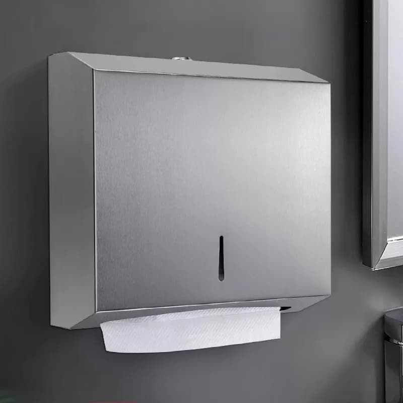 Porta carta igienica da bagno Porta fazzoletti impermeabile addensato a parete per hotel in acciaio inossidabile Accessori da bagno durevoli