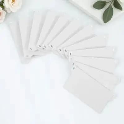 12 Pezzi Piastre Inferiori in Plastica Robusta da 89 mm per Tende Verticali, Base per Tende Pesanti a Sospensione Dritta per Uso Domestico