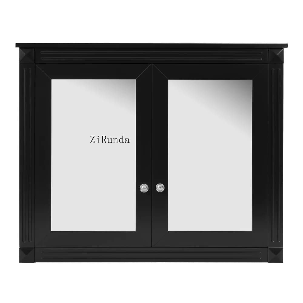 36 inch x 28 inch cabinet, wall mounted bathroom storage cabinet, modern bathroom wall cabinet with 2 mirrors
