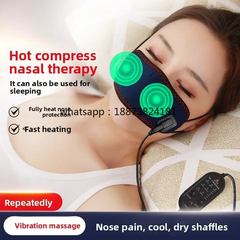 Red light therapy device with black technology, heat detection, dustproof, anallergical, soothes the nose stuck with itching for face application
