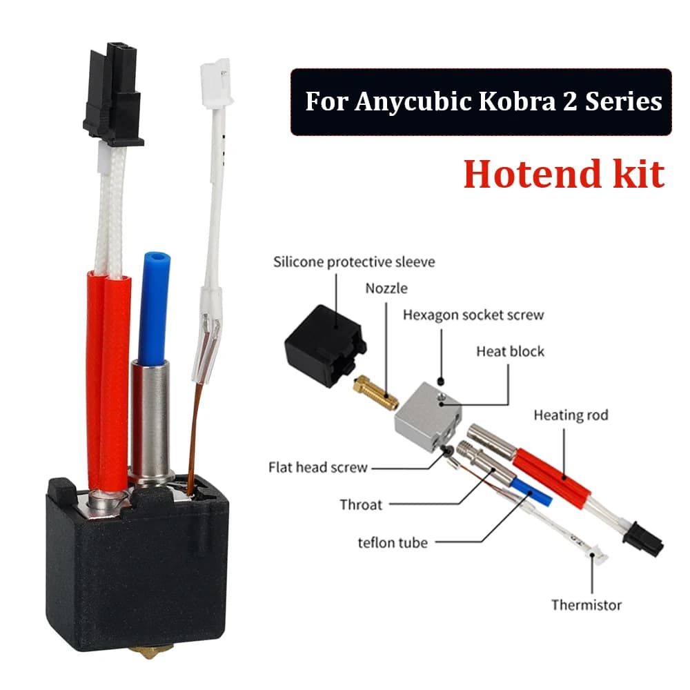 Kit Hotend per Anycubic Kobra 2 Hot end per Anycubic Kobra2/ Kobra 2 Plus/ Kobra 2 Pro/ Kobra 2 Neo Hotend Kit