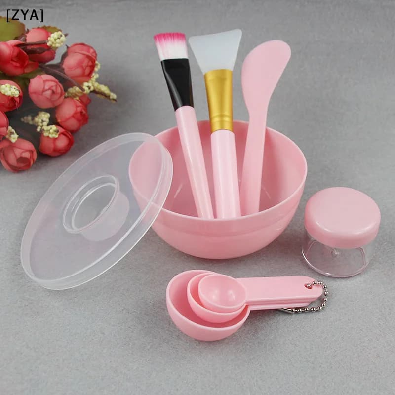 Facial Brush Mask Bowl Spoon Set Mask Brush Bar DIY Beauty Tools Mixing Tools Skin Care Makeup Supplies Woman Facial Tools[ZYA]