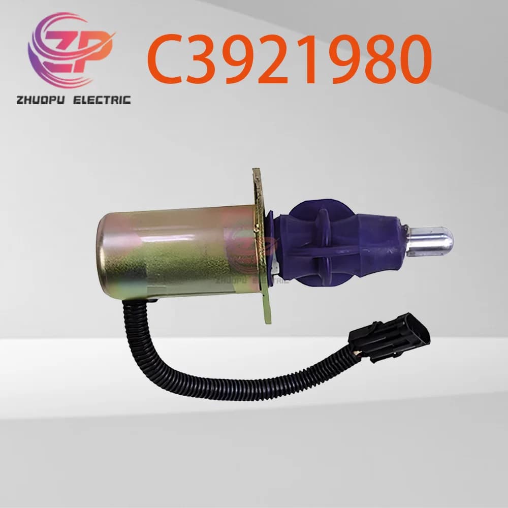 Valvola solenoide di interruzione carburante per controller di spegnimento 24V C3921980, valvola solenoide di spegnimento Cummins.