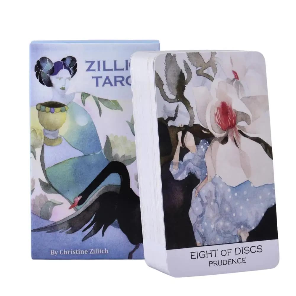 78 pz Zillich Tarocchi Carte Mazzo Giochi Versione Inglese Guida Magico Destino Divinazione Carta Oracle per Uso Famiglia Personale