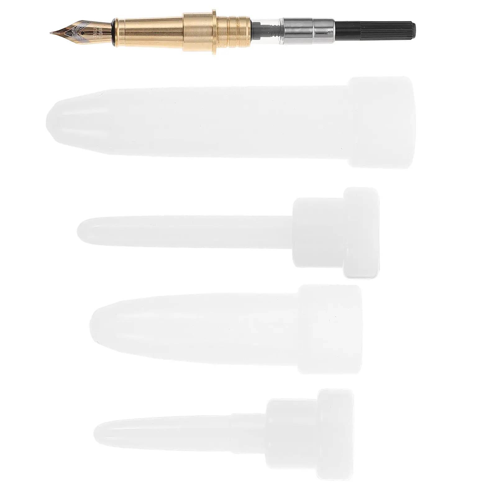 1Set Creative Fountain Pen Casting Mold Silicone Epoxy DIY Supplies for Handmade Stationery Desktop Ornament Students Craft