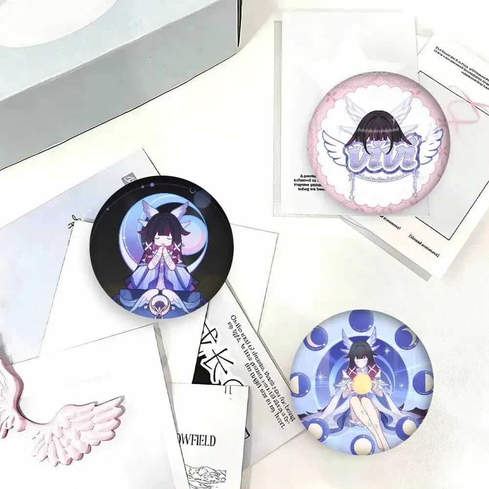 Spille Anime, Distintivi Cartoon Carini, Spille da Risvolto per Giacche e Jeans, Accessori Regalo, Logo del Gioco c-c-Columbina