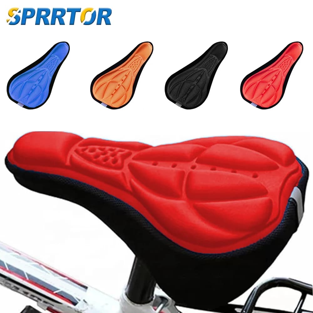 Cuscino per sella da bicicletta in gel, 1 pezzo, coprisedile imbottito extra spesso per un'esperienza di guida confortevole