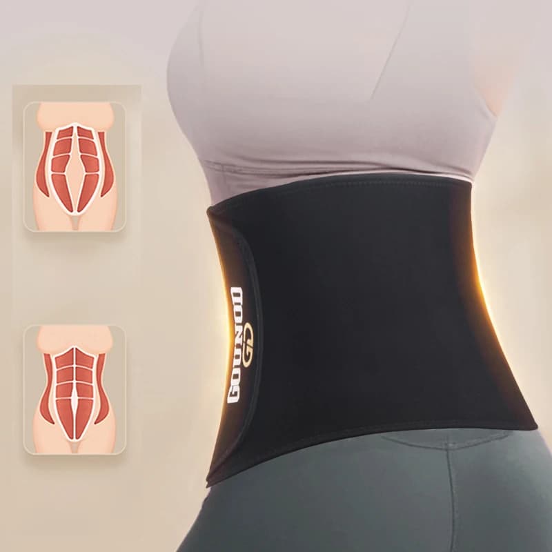 GOUNOD Cintura Sportiva per Sudorazione, Fitness, Corsa, Ciclismo, Cintura Termica per Addome e Vita