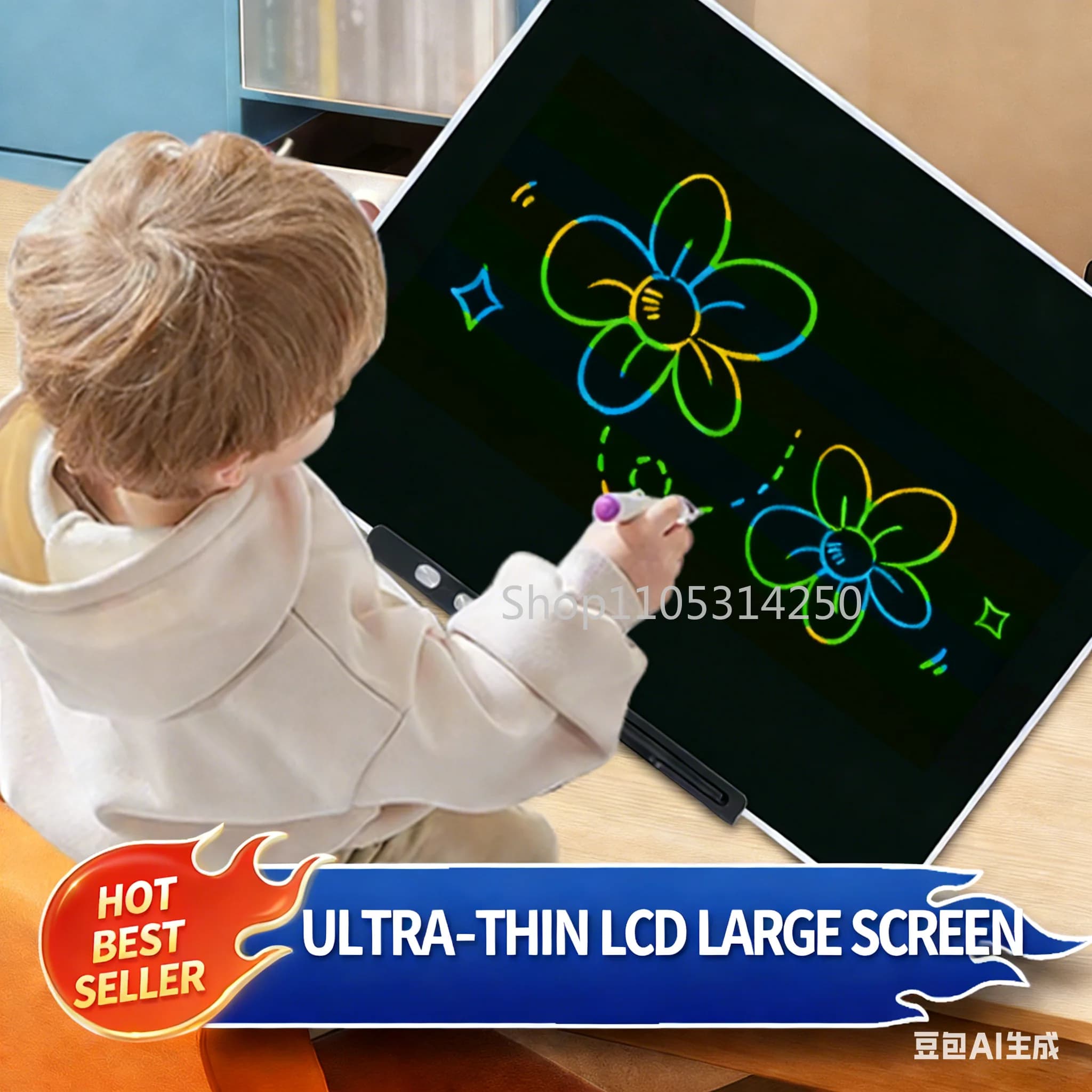 13/16/20 inch Rechargeable LCD Writing Tablet Digital Drawing Tablet Handwriting Pads Portable Electronic Tablet Board For gifts