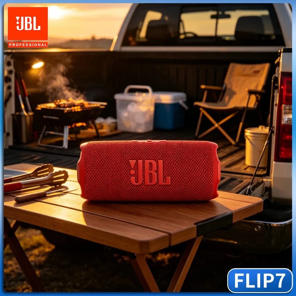 Bay Thicket Stable Sound JBL FLIP7 Bluetooth Speaker RGB IP67 Waterproof Handsfree Stereo TF Card Type C Lakeside Gear