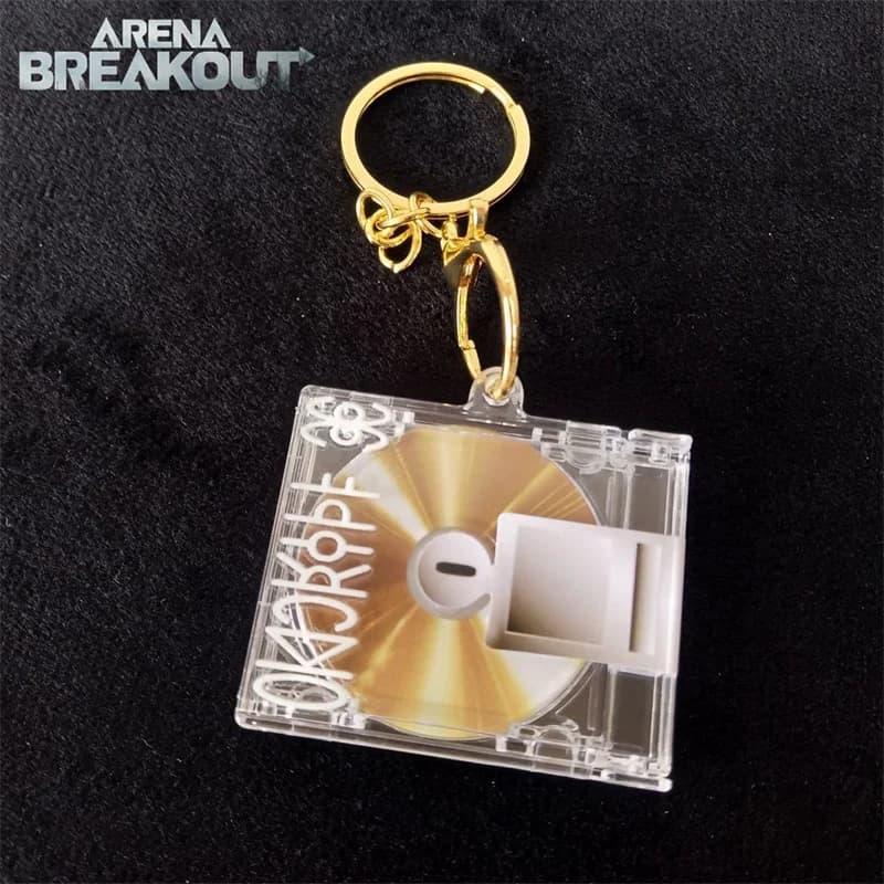 Portachiavi Cosplay Game Arena Breakout Confidential File, Carte NFC, Ciondolo in Acrilico, Accessorio per Borsa, Gioiello, Oggetto di Scena