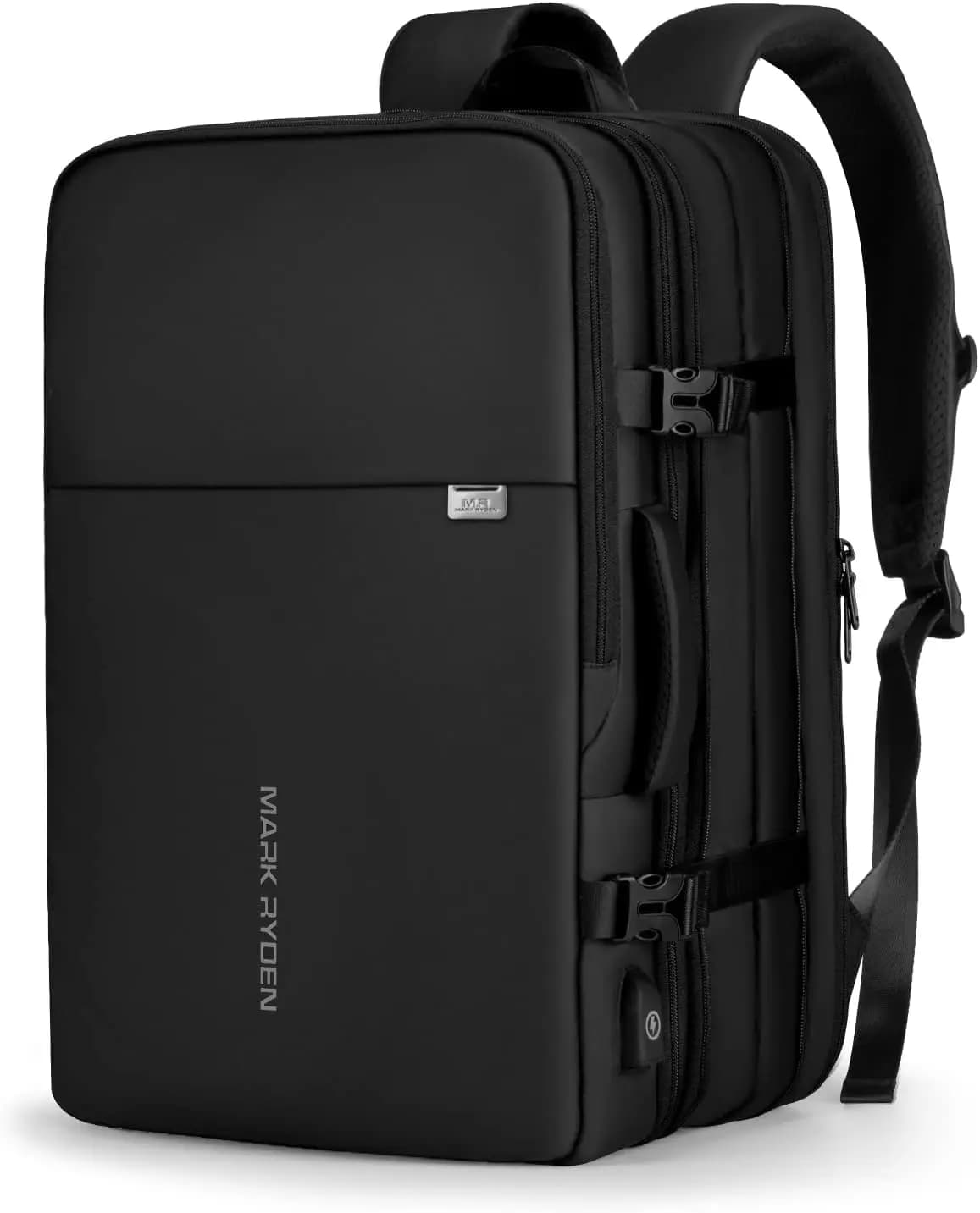 Zaino da Viaggio Approvato dalle Compagnie Aeree da 40L con Porta USB, Zaino Impermeabile per Laptop da 17,3 Pollici