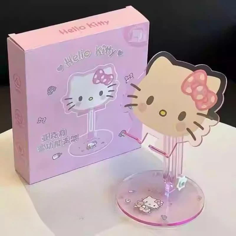 Supporto per Telefono da Scrivania Ufficiale Anime Hello Kitty per iPhone iPad Laptop PC Altezza Regolabile Carino Sanrio