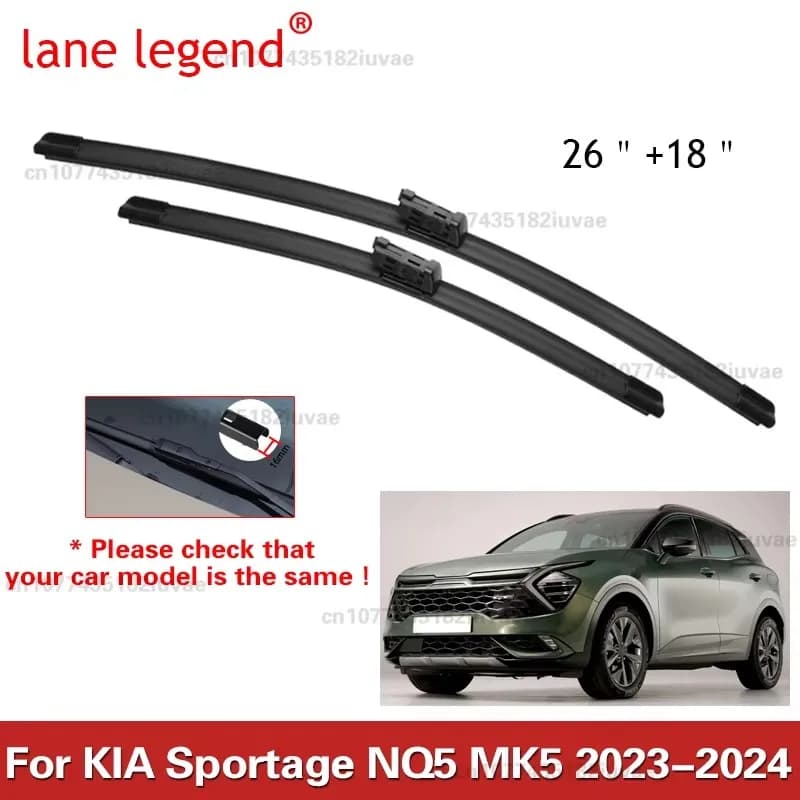 Auto Tergicristalli Anteriori Lame Per Kia Sportage NQ5 MK5 2023 2024 Parabrezza Parabrezza Finestra Spazzole Taglierina di Pulizia Accessori Auto